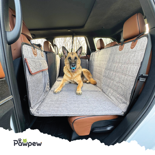 Backseat Extender for Dogs - Grey with Door Covers